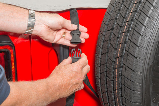 5 Layer Full Door Cab Cover 2018-2024 Jeep JLU Wrangler 4Dr Gray (All Top/Top hardware Removed) MasterTop-1