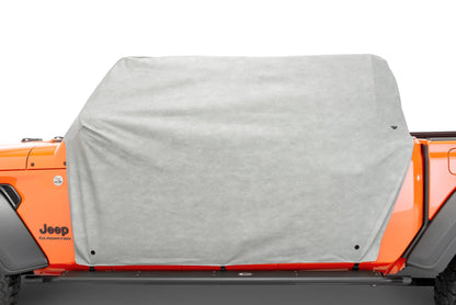 5 Layer Full Door Cab Cover 2020-2024 Jeep JT Gladiator 4Dr Gray (All Top/Top hardware Removed) MasterTop-4