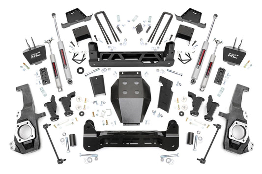 7 Inch Lift Kit Torsion Drop w/ Overloads Silverado/Sierra 2500HD/3500HD (20-26) Rough Country