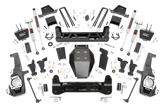 7 Inch Lift Kit Torsion Drop M1 w/ Overloads Silverado/Sierra 2500HD/3500HD (20-26) Rough Country