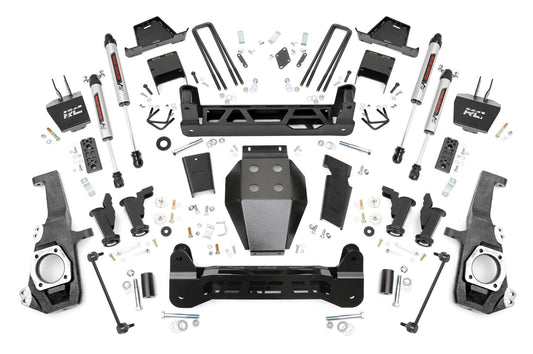 7 Inch Lift Kit Torsion Drop V2 w/ Overloads Silverado/Sierra 2500HD/3500HD (20-26) Rough Country