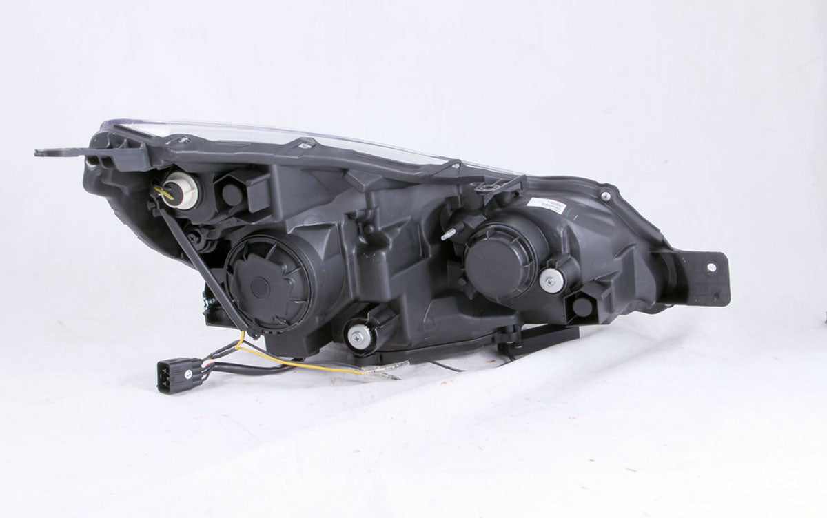 Headlight Set Projector Clear Lens Black Housing Pair W/U-Bar Subaru Legacy/Outback 2010-2012 AnzoUSA-1