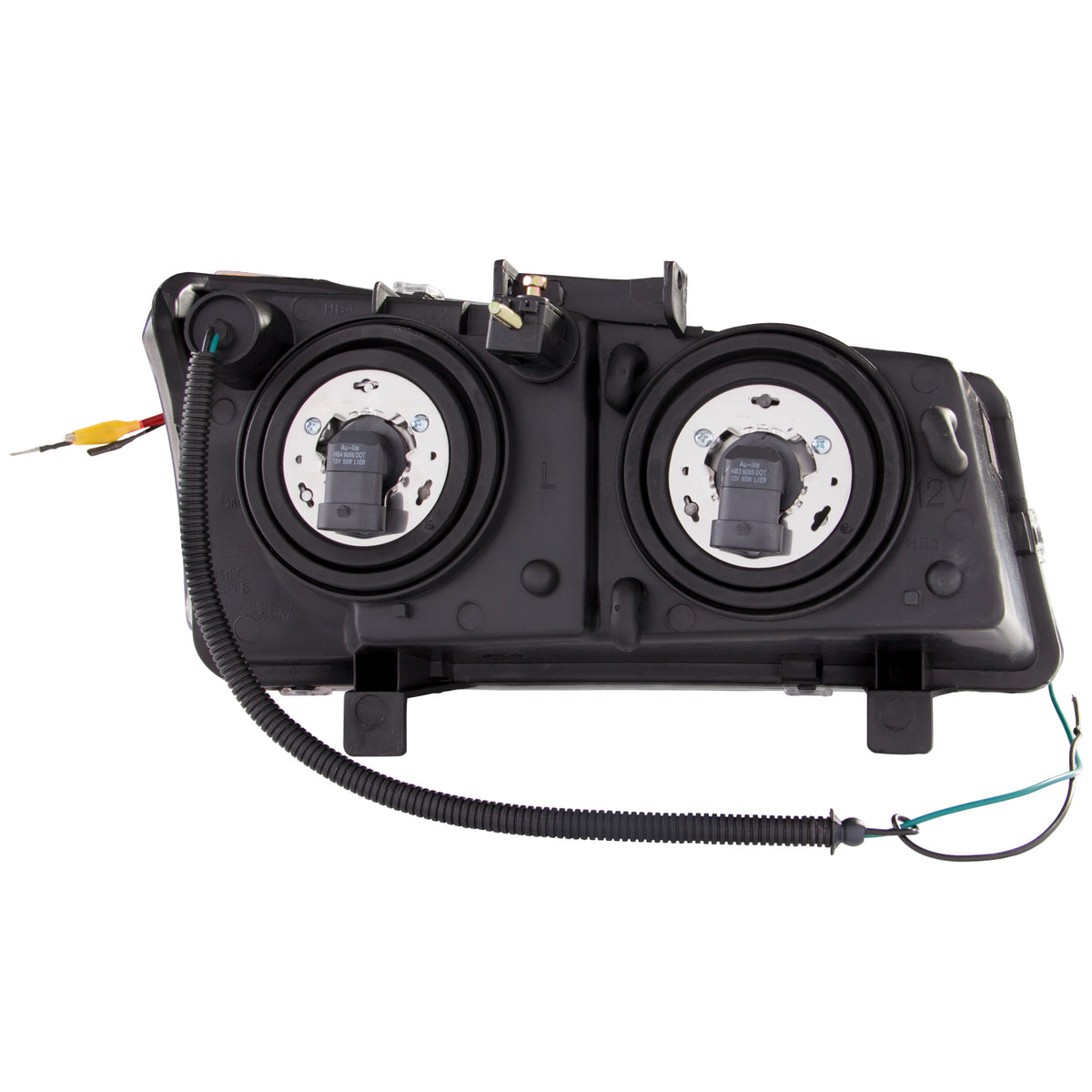 Headlight Set Projector Clear Lens Chrome Housing Pair W/U-Bar Does Not Fit Avalanche Models With Body Cladding Chevrolet Avalanche 1500/Avalanche/Avalanche Silverado 2500 2003-2006, Chevrolet Silverado 1500/1500 HD/2500 HD/3500 2003-2007 AnzoUSA-1