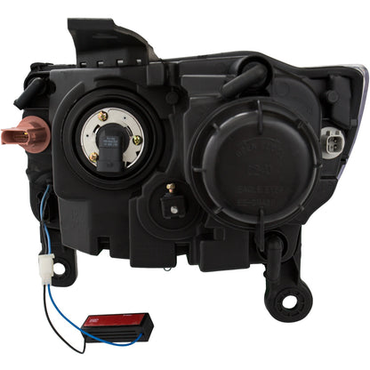 Headlight Set Projector Clear Lens Black Housing Pair W/Plank Style Design Jeep Grand Cherokee 2014-2016 AnzoUSA-1