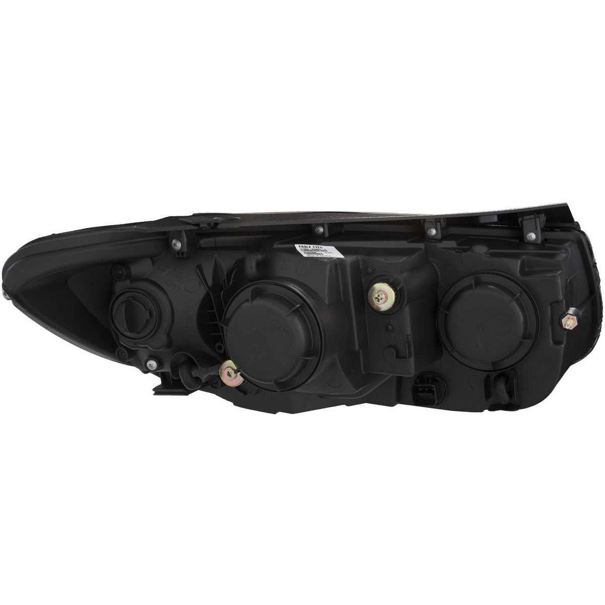 Headlight Set Projector Clear Lens Black Housing Pair Hyundai Santa Fe 2007-2012 AnzoUSA-1