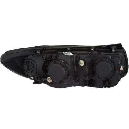 Headlight Set Projector Clear Lens Black Housing Pair Hyundai Santa Fe 2007-2012 AnzoUSA-1