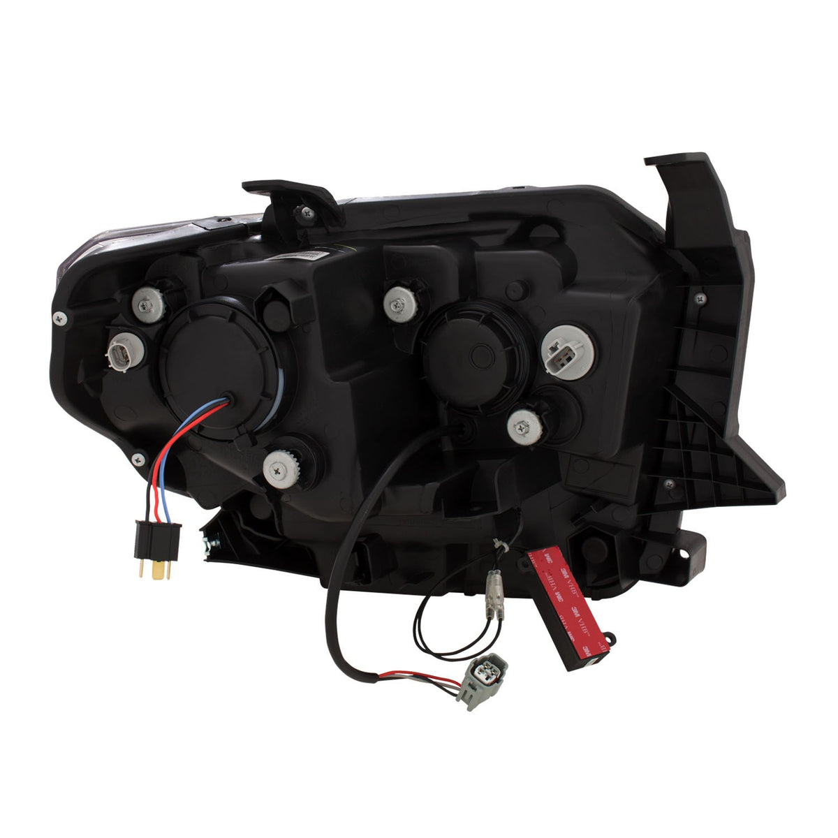 Projector Headlights W/ U-Bar Switchback Black W/ Amber Toyota Tundra 2014-2019 AnzoUSA-2