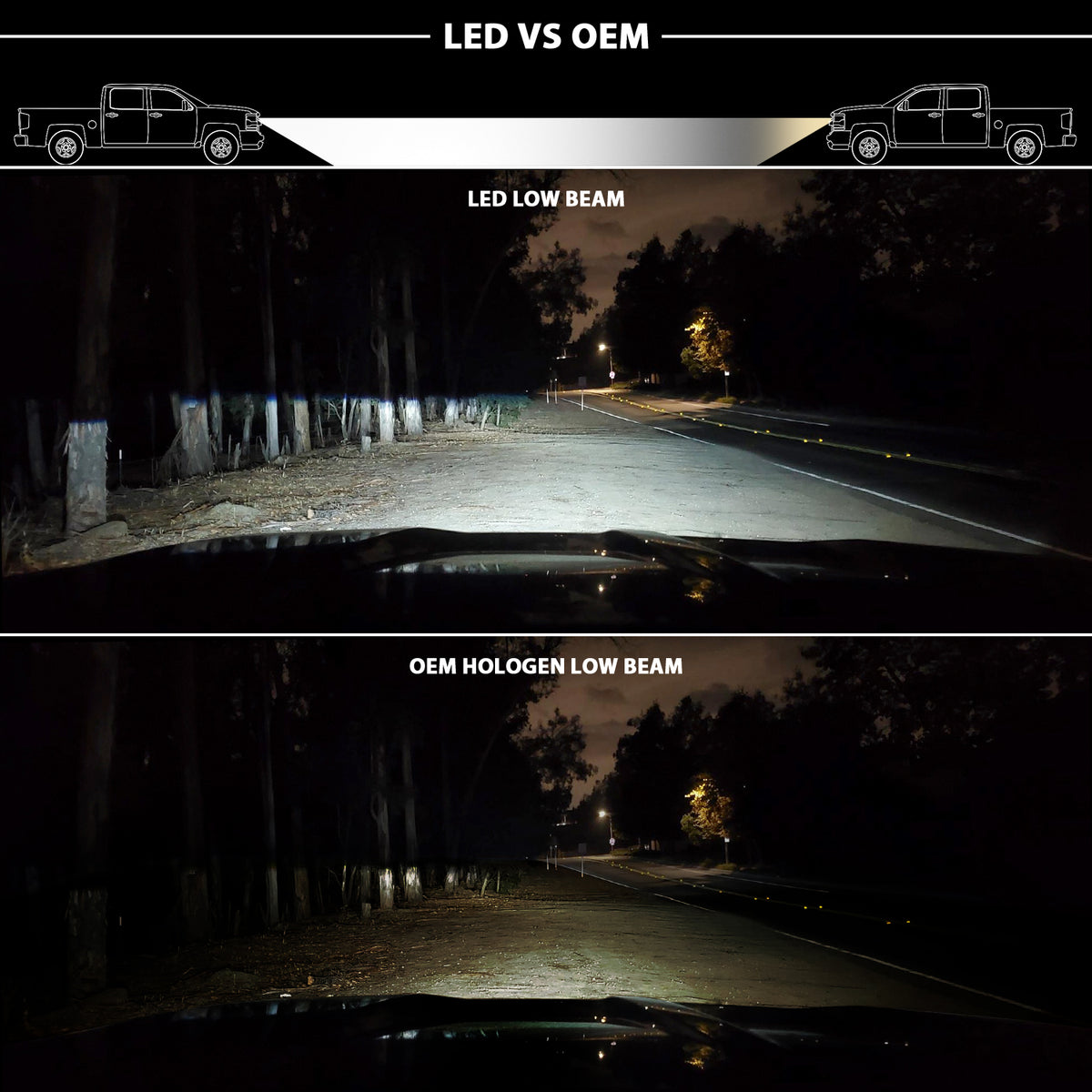 LED Projector Headlights LED Projector Plank Style Switchback H.l Halo Chrome Amber (Oe Style)Ram 1500/2500/3500 2011-2018 AnzoUSA-1