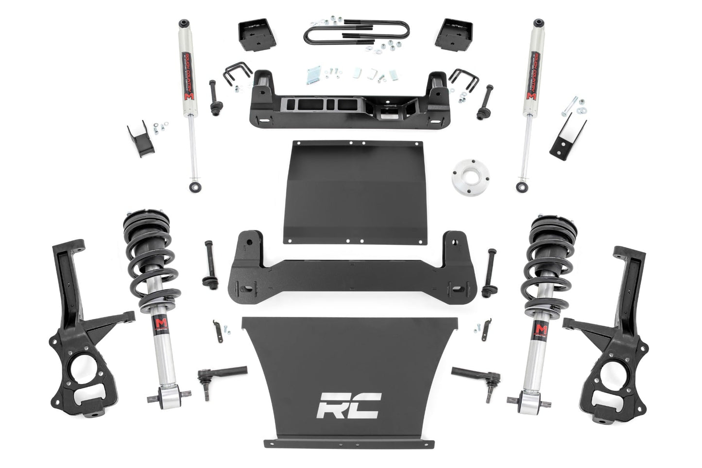 6 Inch Lift Kit Mono Leaf Rear M1 Struts/M1 Chevy Silverado 1500 2WD (25-26) Rough Country