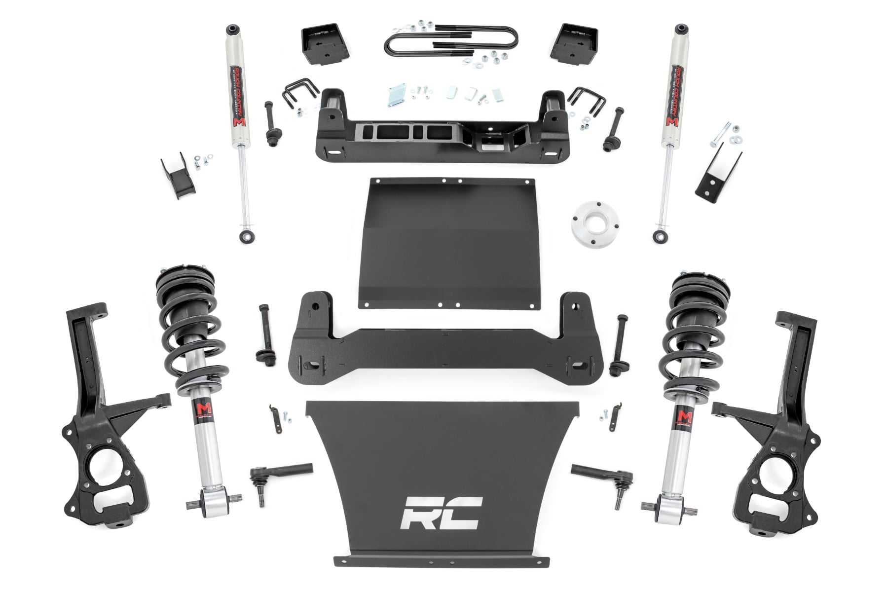 6 Inch Lift Kit Mono Leaf Rear M1 Struts/M1 Chevy Silverado 1500 2WD (25-26) Rough Country
