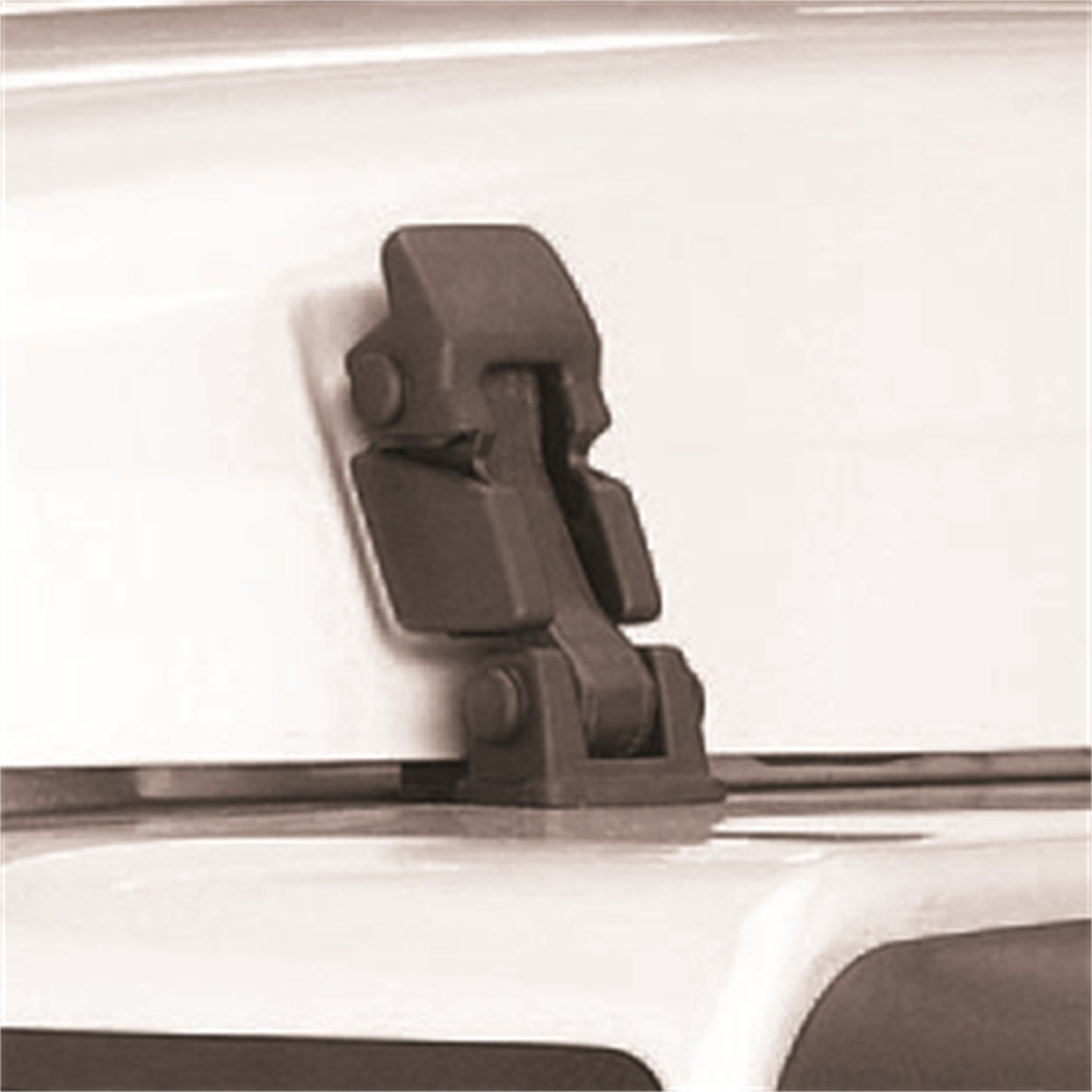 Hood Latch And Catch Bracket Assembly Pair Replacement Black 1997-2006 Jeep Wrangler TJ And 2004-2006 Wrangler Unlimited Lj OMIX