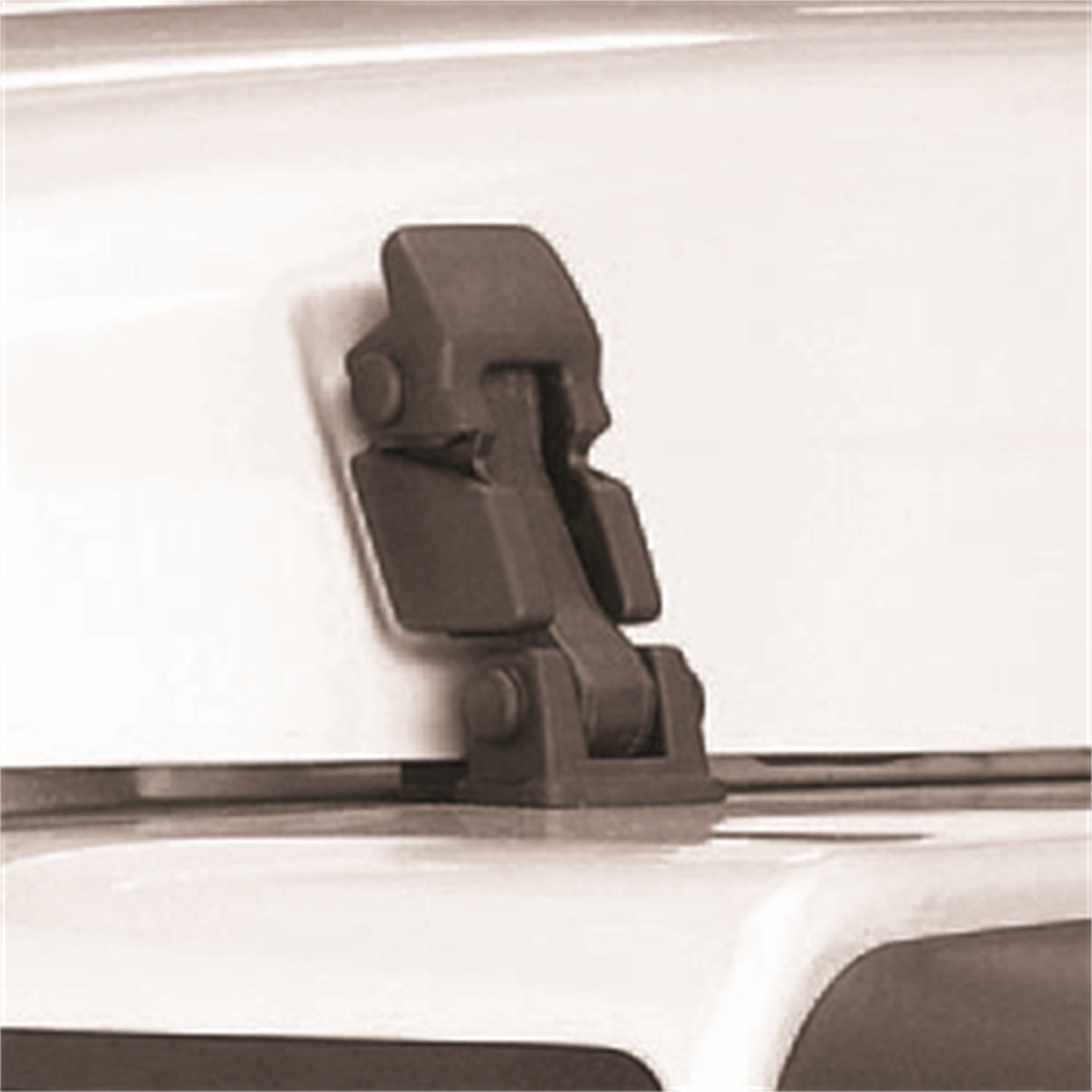 Hood Latch And Catch Bracket Assembly Pair Replacement Black 1997-2006 Jeep Wrangler TJ And 2004-2006 Wrangler Unlimited Lj OMIX