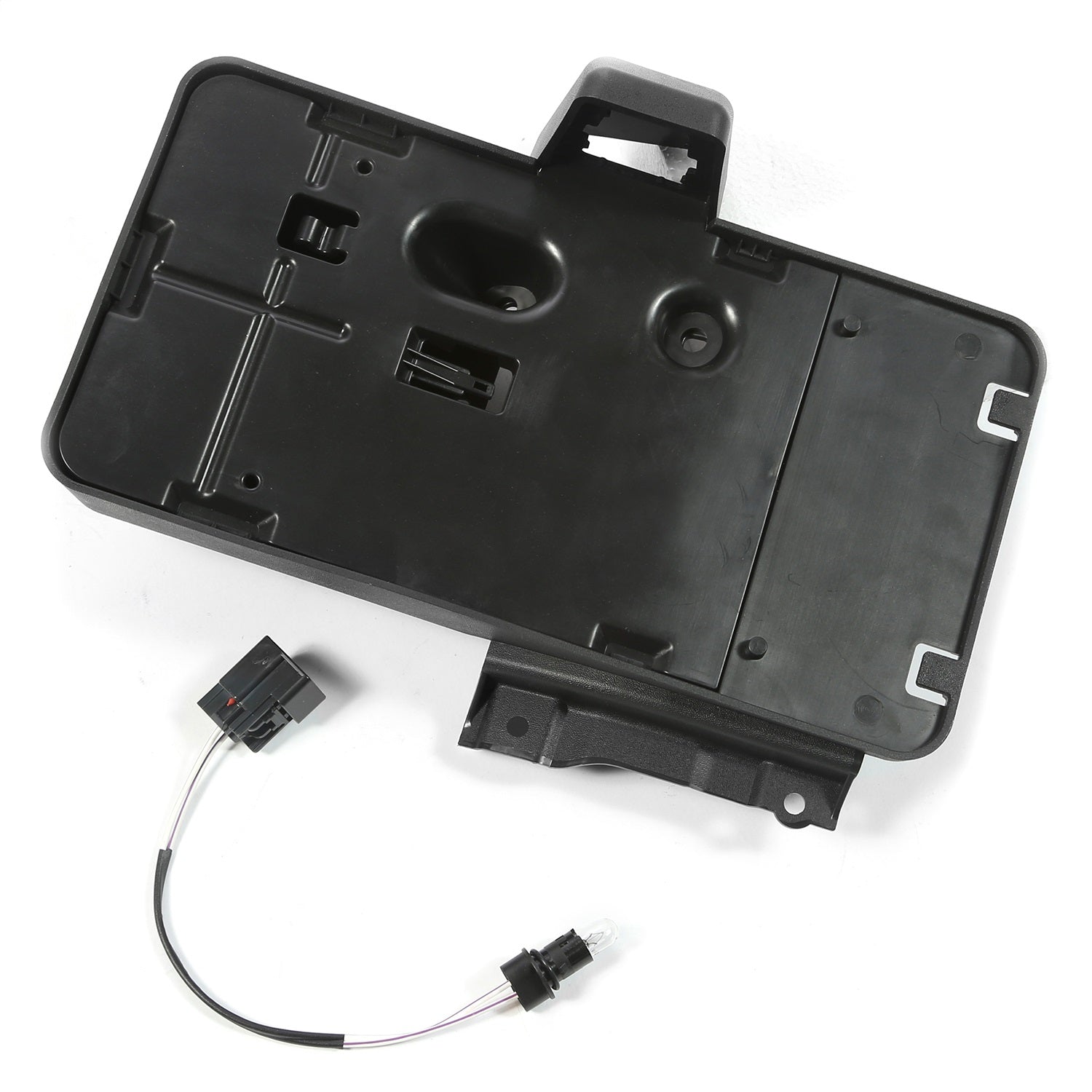 License Plate Bracket Rear Black Plastic 2007-2018 Jeep Wrangler JK OMIX
