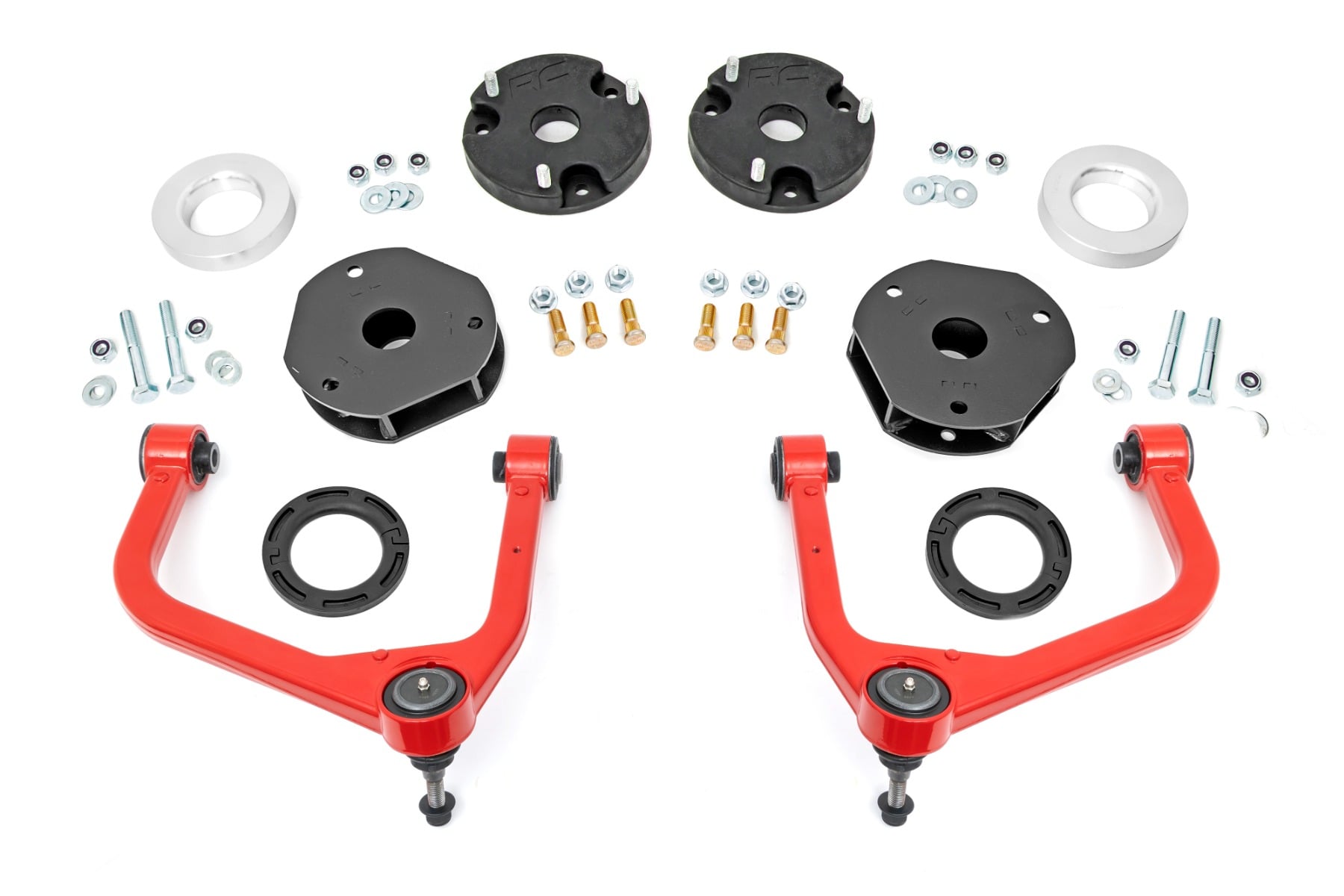 3.5 Inch Lift Kit Red Chevy/GMC SUV 1500 4WD (2021-2026) Rough Country