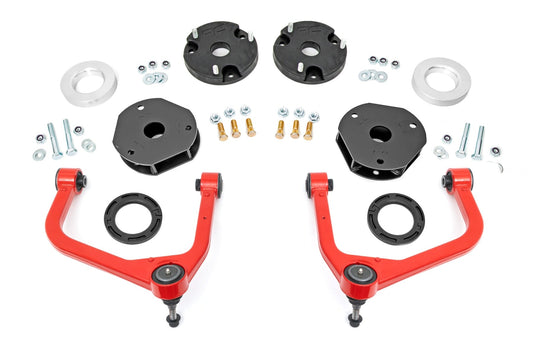 3.5 Inch Lift Kit Red Chevy/GMC SUV 1500 4WD (2021-2026) Rough Country