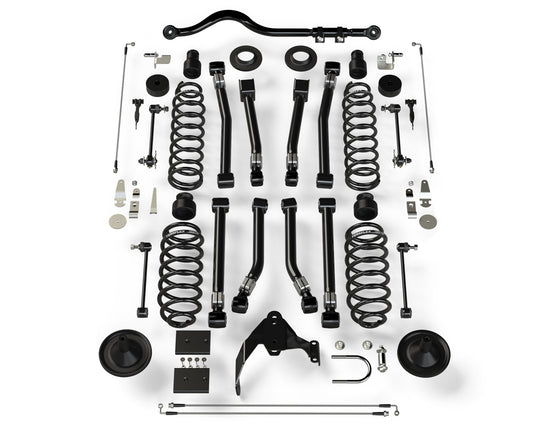 07-18 Wrangler JK 4 Door 4 Inch Suspension System w/ 8 Alpine Short Control Arms No Shocks TeraFlex