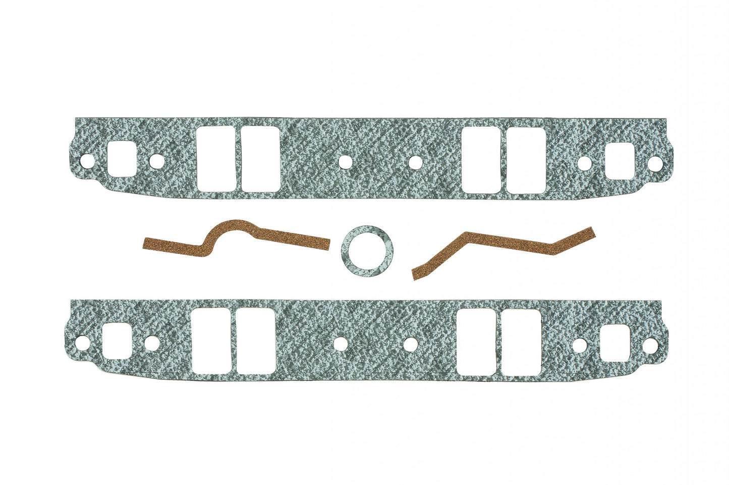 Performance Intake Manifold Gaskets .125 Inch Thick Fits 1955-1991 Chevrolet 262-400 Small Block with Medium Port Heads 1.31 Inch x 2.19 Inch Mr Gasket