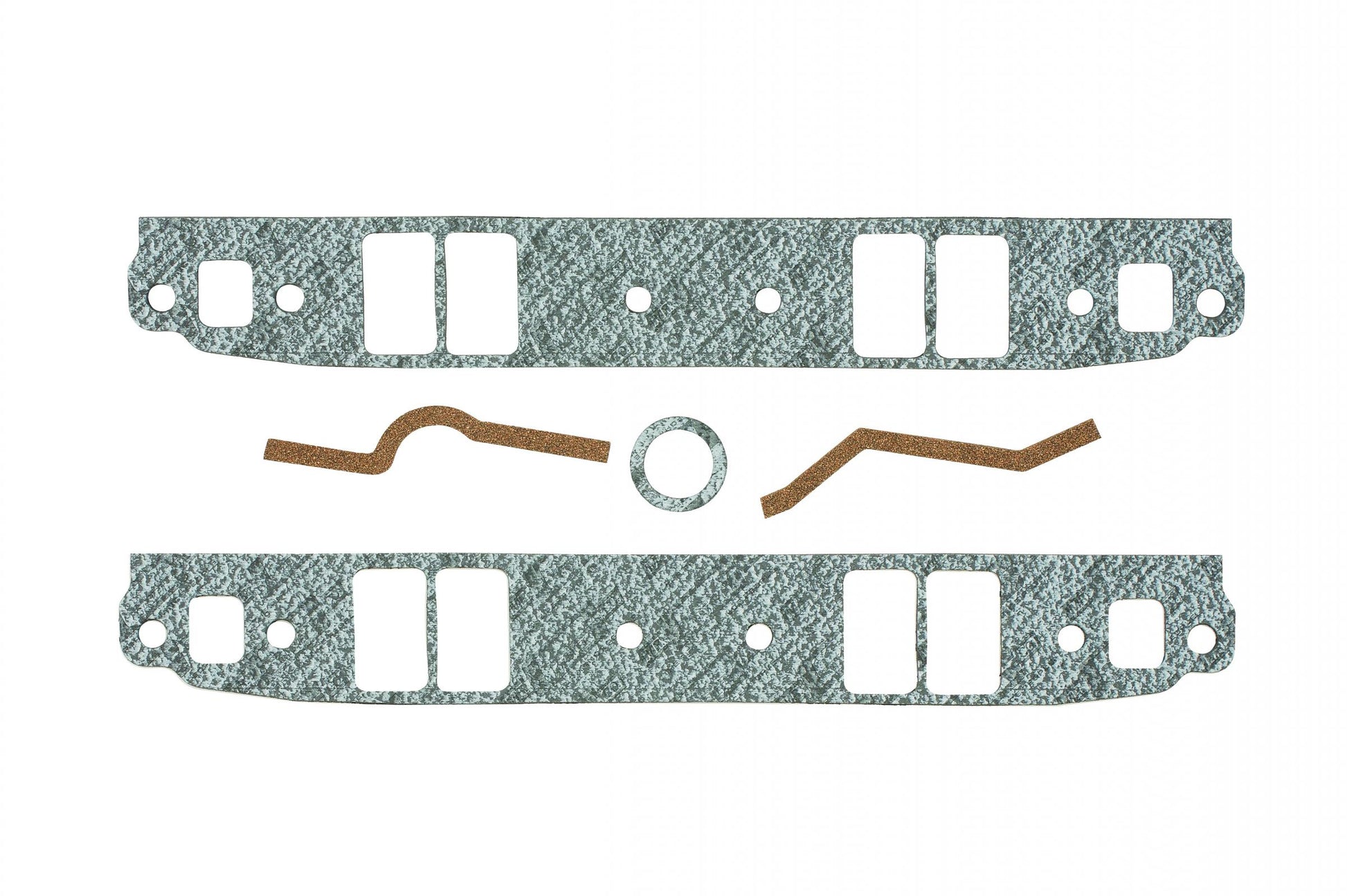 Performance Intake Manifold Gaskets .125 Inch Thick Fits 1955-1991 Chevrolet 262-400 Small Block with Medium Port Heads 1.31 Inch x 2.19 Inch Mr Gasket
