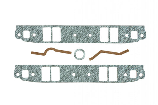 Performance Intake Manifold Gaskets .125 Inch Thick Fits 1955-1991 Chevrolet 262-400 Small Block with Medium Port Heads 1.31 Inch x 2.19 Inch Mr Gasket