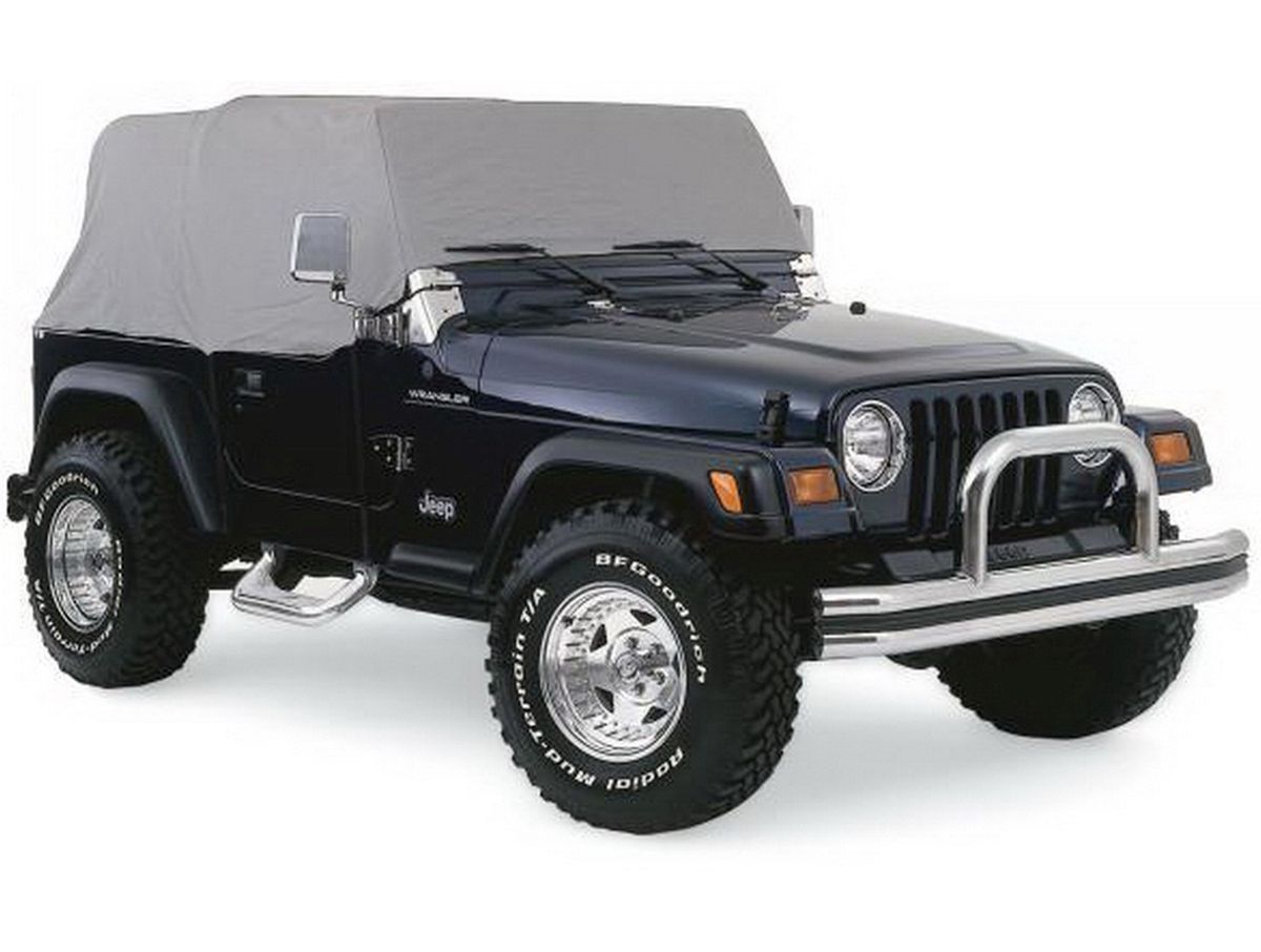 Water Proof Cab Cover with Door Flaps for 1987-1991 Jeep Wrangler YJ, Grey Rampage