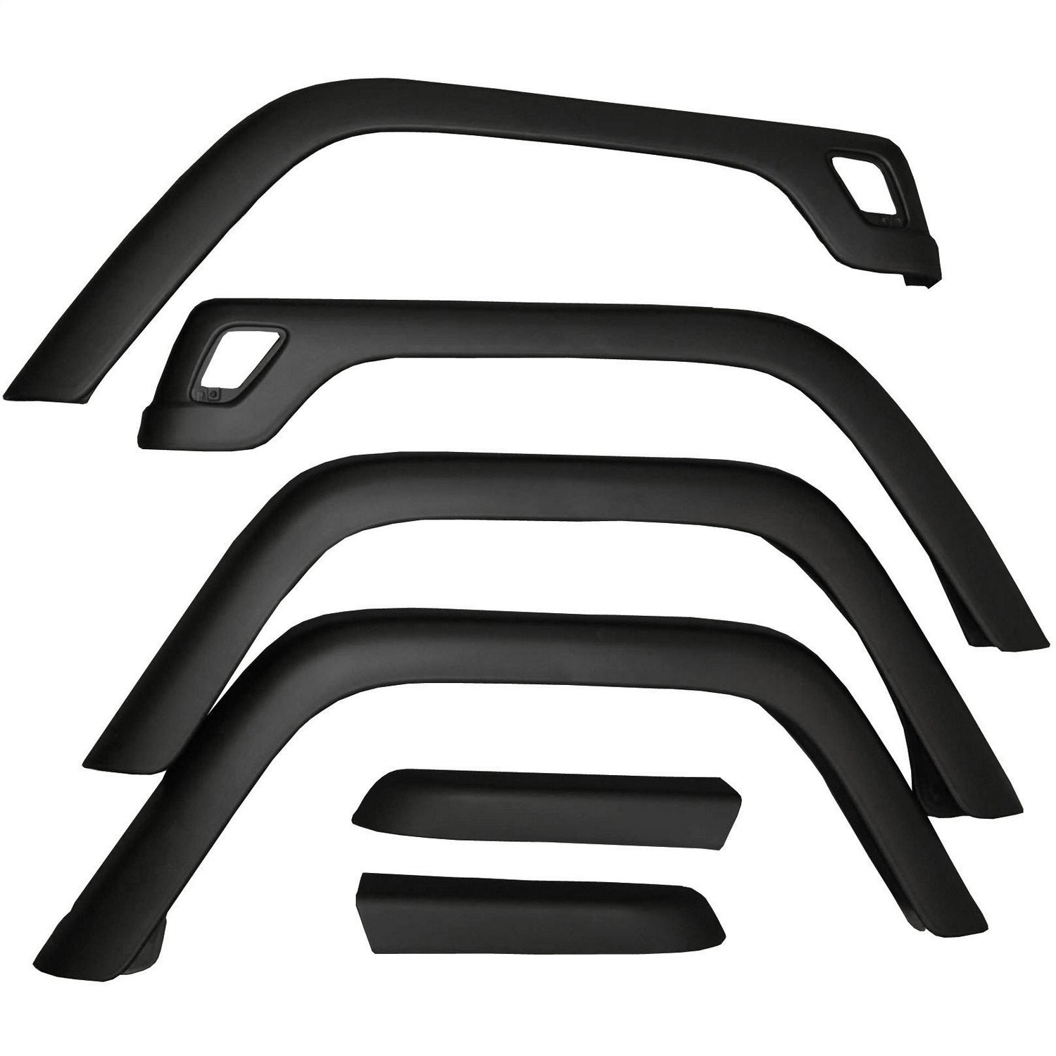 Fender Flare Kit Front And Rear 6 Piece Includes Hardware 1997-2006 Jeep Wrangler TJ And 2004-2006 Wrangler Unlimited Lj OMIX