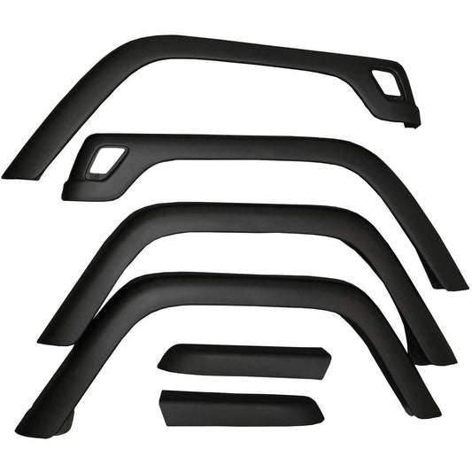 Fender Flare Kit Front And Rear 6 Piece Includes Hardware 1997-2006 Jeep Wrangler TJ And 2004-2006 Wrangler Unlimited Lj OMIX
