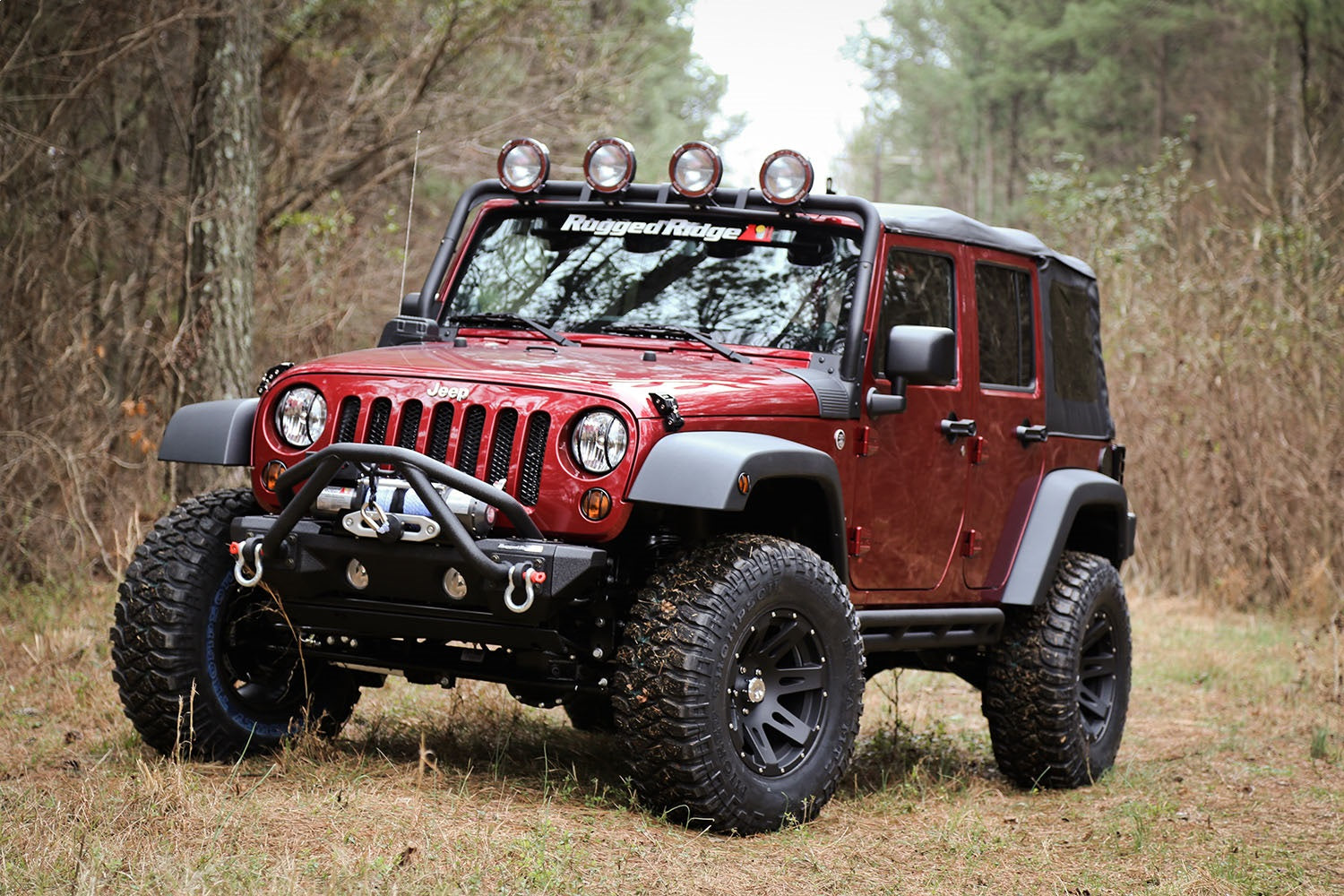 Fender Flare Kit Front And Rear 4 Piece O.E. Style Black Includes Attachment Hardware 07-Present Wrangler JK/JKU OMIX