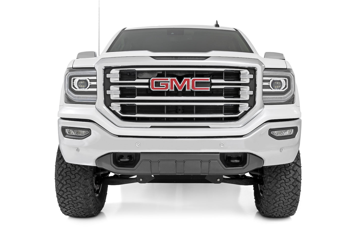 7 Inch Stamped Steel LCA Lift Kit Forged UCA Bracket Vertex/V2 Shks Silverado/Sierra 1500 (16-18) Rough Country-2