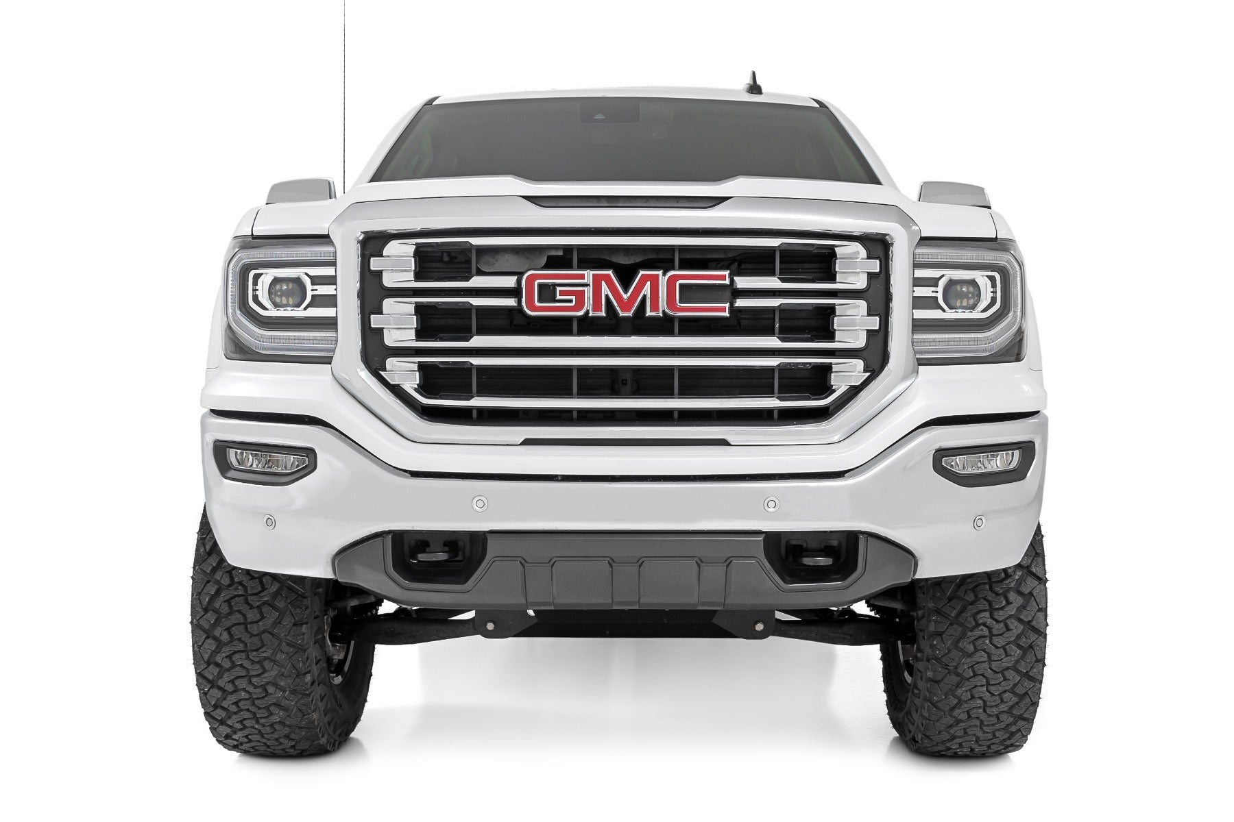 7 Inch Stamped Steel LCA Lift Kit Forged UCA Bracket Vertex/V2 Shks Silverado/Sierra 1500 (16-18) Rough Country-2