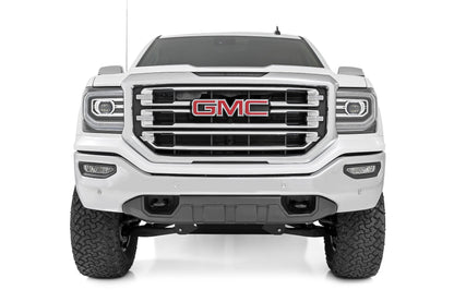 7 Inch Stamped Steel LCA Lift Kit Forged UCA Bracket Vertex/V2 Shks Silverado/Sierra 1500 (16-18) Rough Country-2