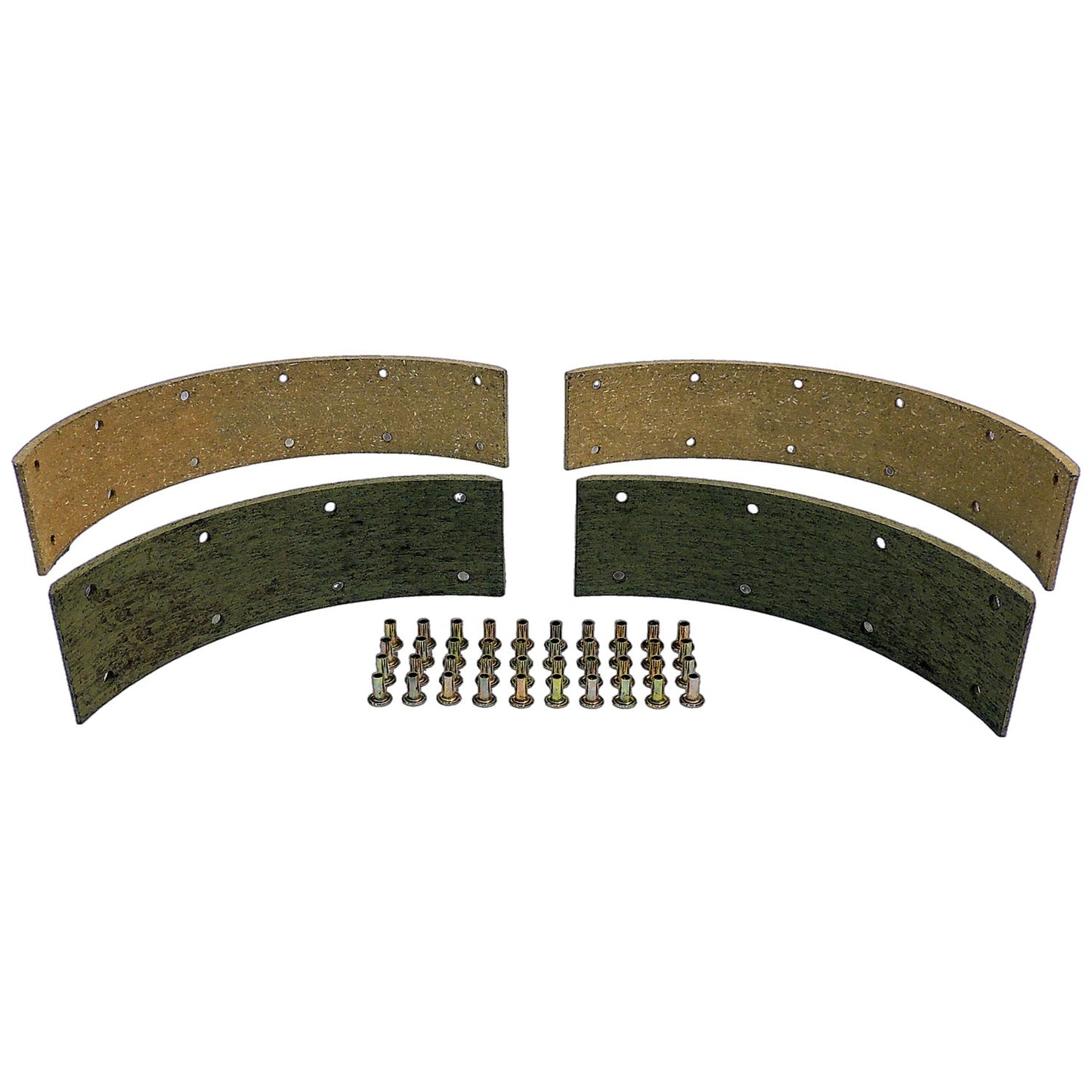 Brake Lining Set for Select 41-68 Vintage Jeep MB CJS, M38, M38-A1 w/ 9 Inch Brakes Crown Automotive-1