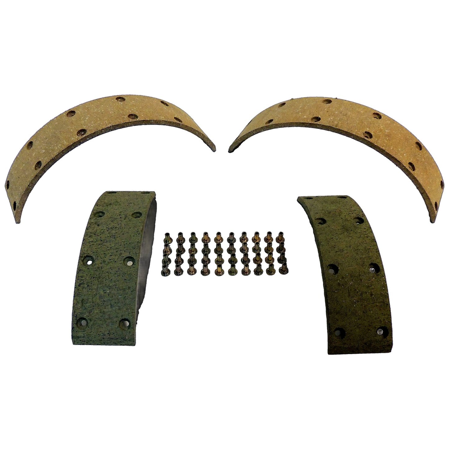 Brake Lining Set for Select 41-68 Vintage Jeep MB CJS, M38, M38-A1 w/ 9 Inch Brakes Crown Automotive-2