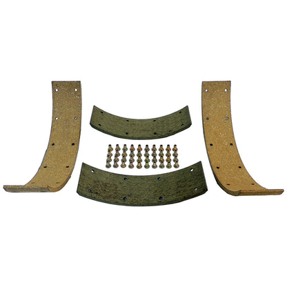 Brake Lining Set for Select 41-68 Vintage Jeep MB CJS, M38, M38-A1 w/ 9 Inch Brakes Crown Automotive-3