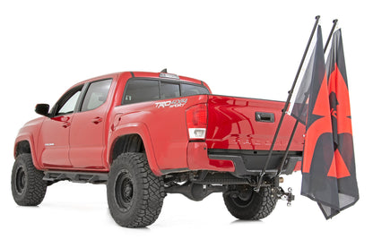 Flag Pole Holder Dual 2 Inch Hitch Rough Country-1