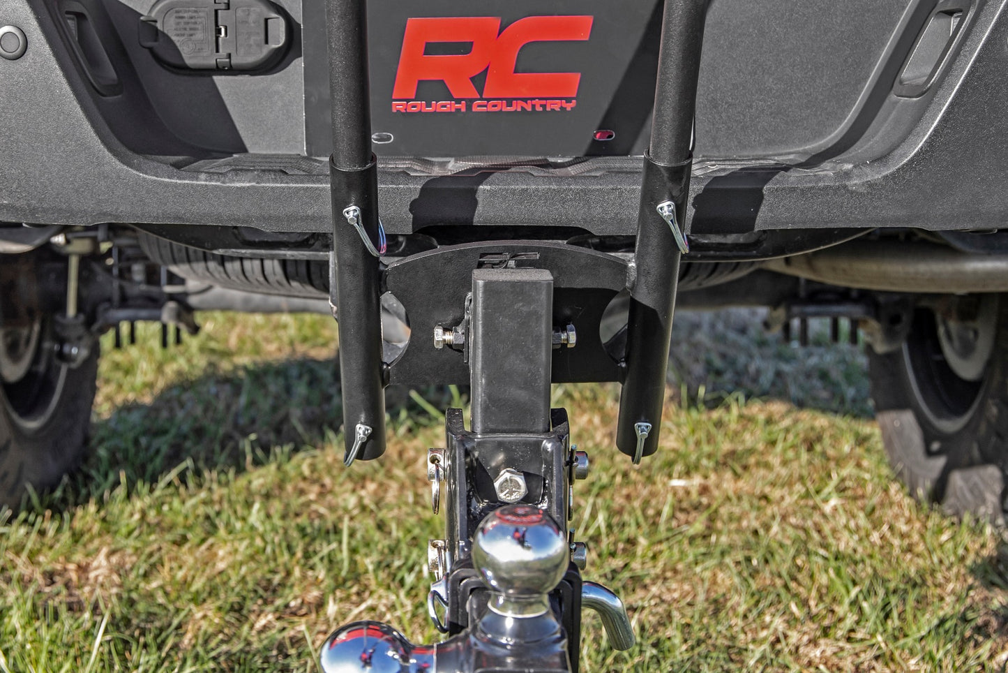 Flag Pole Holder Dual 2 Inch Hitch Rough Country-5