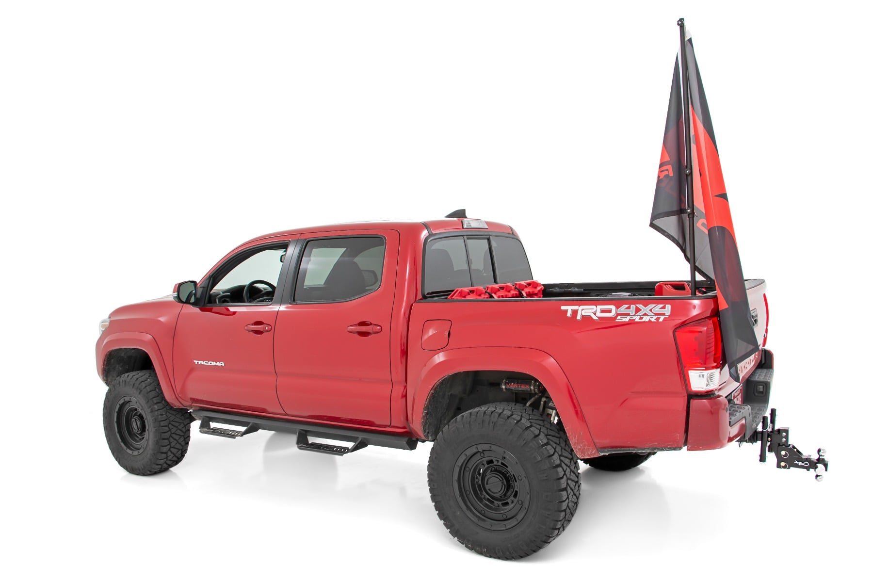 Flag Pole Holder Bed Rail w/ Flag Rough Country-1