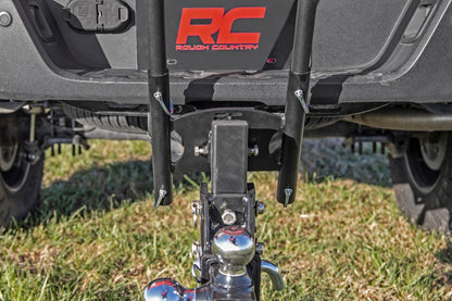 Flag Pole Holder Dual 2 Inch Hitch w/ Flag Poles Rough Country-5