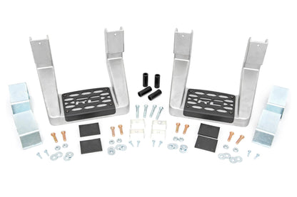 Single Hoop Step Universal Alum Pair Multiple Makes & Models (Chevy/Ford/GMC/Ram) Rough Country-2