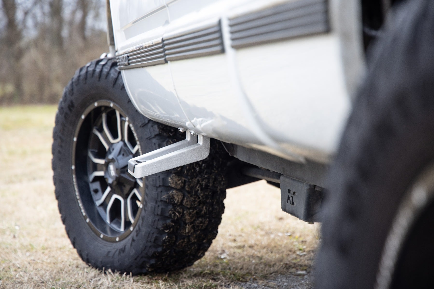 Single Hoop Step Universal Alum Pair Multiple Makes & Models (Chevy/Ford/GMC/Ram) Rough Country-5