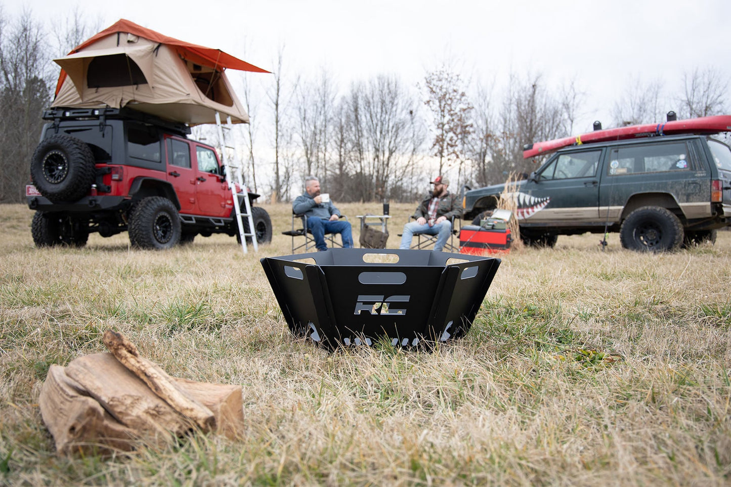 Overland Collapsible Fire Pit w/Carry Bag Rough Country-2