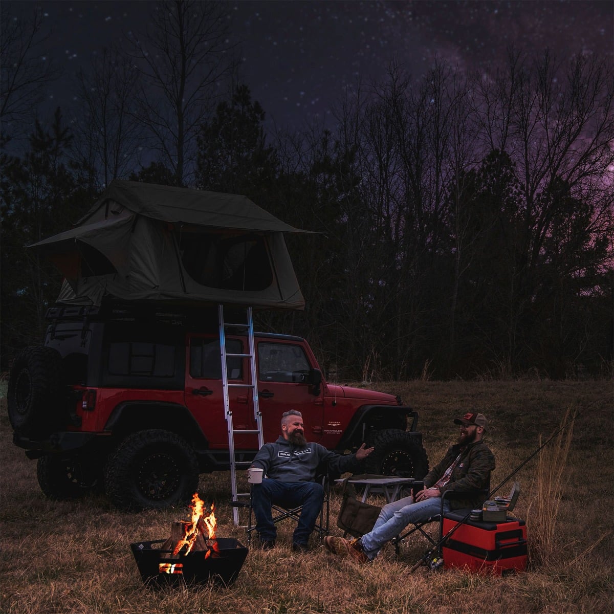 Overland Collapsible Fire Pit w/Carry Bag Rough Country-3
