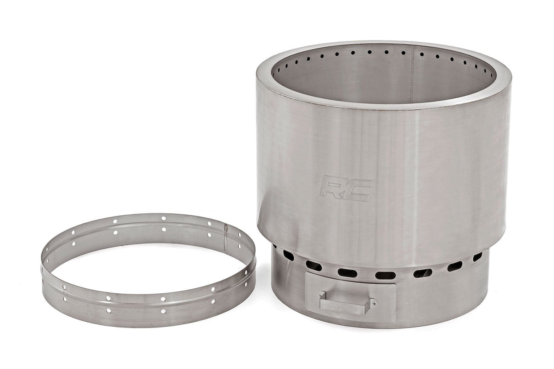 Rough Country Fire Pit Stainless Steel With Carry Bag Rough Country