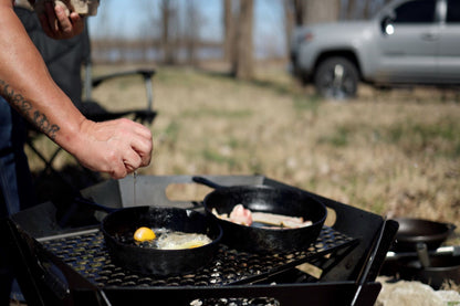 Overland Collapsible Fire Pit Stainless Steel Grill Grate Rough Country-4
