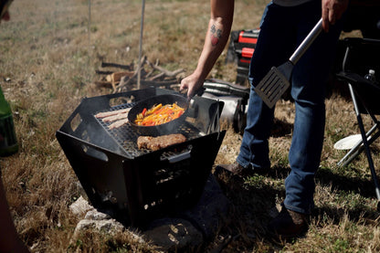 Overland Collapsible Fire Pit Stainless Steel Grill Grate Rough Country-8