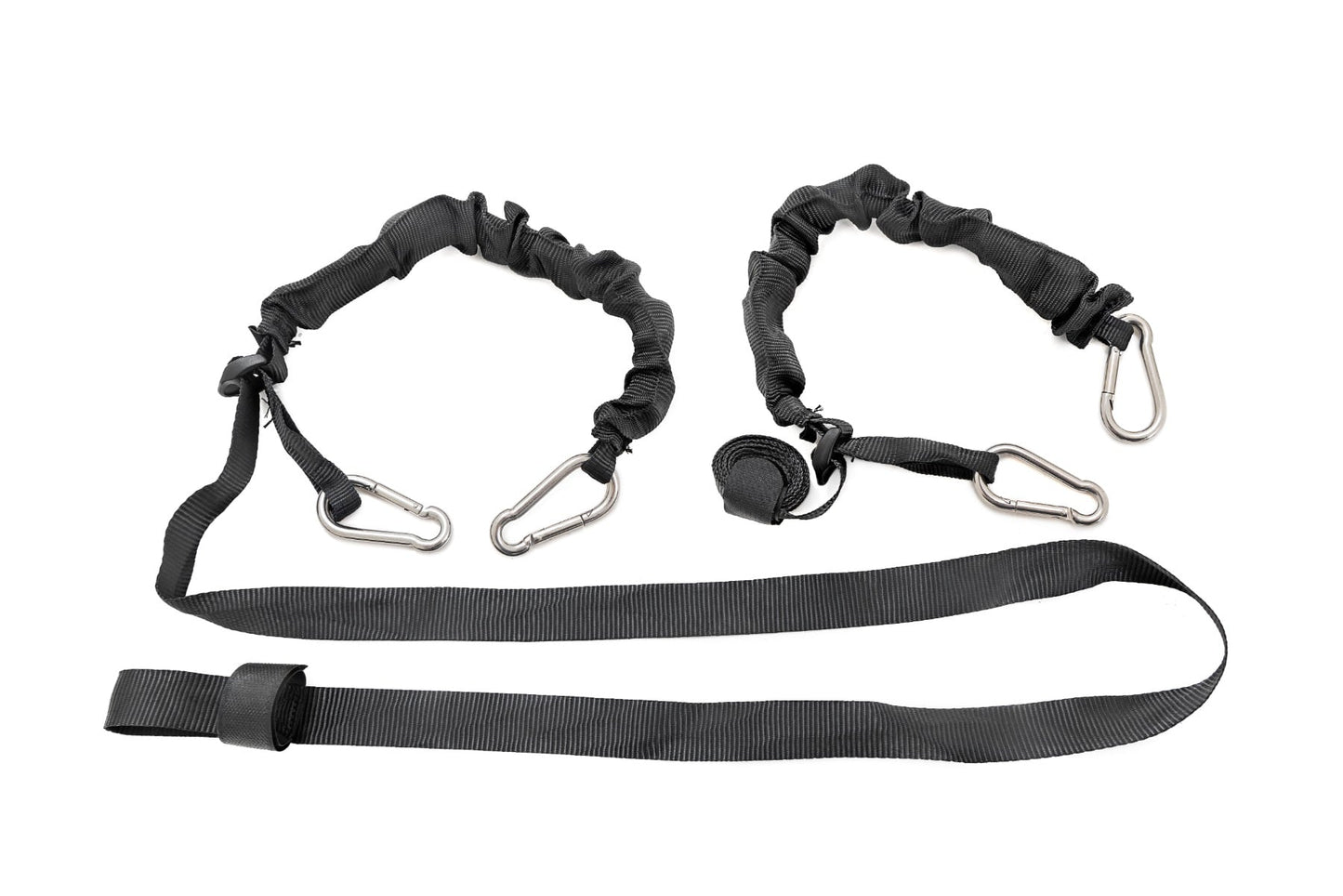 Elastic Straps Carabiner Ends 1 Inch X 6 Foot Pair Rough Country