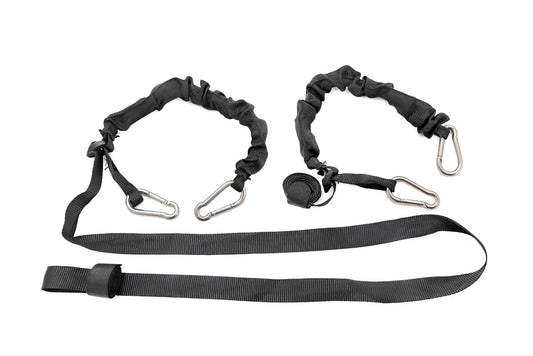 Elastic Straps Carabiner Ends 1 Inch X 6 Foot Pair Rough Country