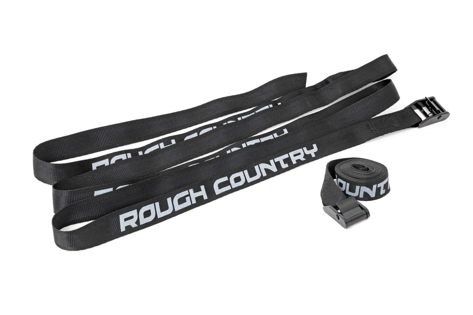 Cargo Tie-Down Straps Cam Buckle 1 Inch X 9 Foot Pair Rough Country-1