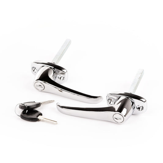 Door Handle Kit Exterior Includes Key Chrome 1976-1980 CJ5 / CJ7 OMIX