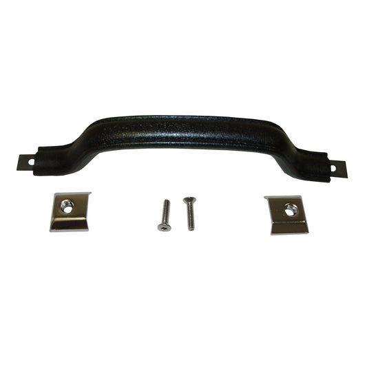 Door Handle Pull Kit Interior Front Includes 2 Screws/2 Cover Pieces/Pull For Half/Full Doors Black Repairs One Door 1987-1995 Jeep Wrangler YJ OMIX