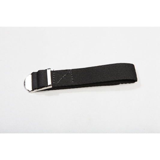 Windshield Tie Down Strap Black Canvas Secures Windshield To Footman Loop On Hood Available While Supplies Last 1946-1949 CJ2A 1949-1953 CJ3A 1953-1966 CJ3B 1955-1953 CJ5 1955-1975 CJ6 1976-1986 OMIX